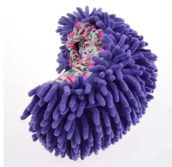 Chenille Mop Slippers Microfiber Floor Cleaning Shoe Covers 2pc