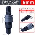 New C-Type Self-locking Quick Connect Adapter Compressor Pneumatic Fittings 8/10/12mm Pneumatic Self-locking Quick Connector Oasis Select 8mm