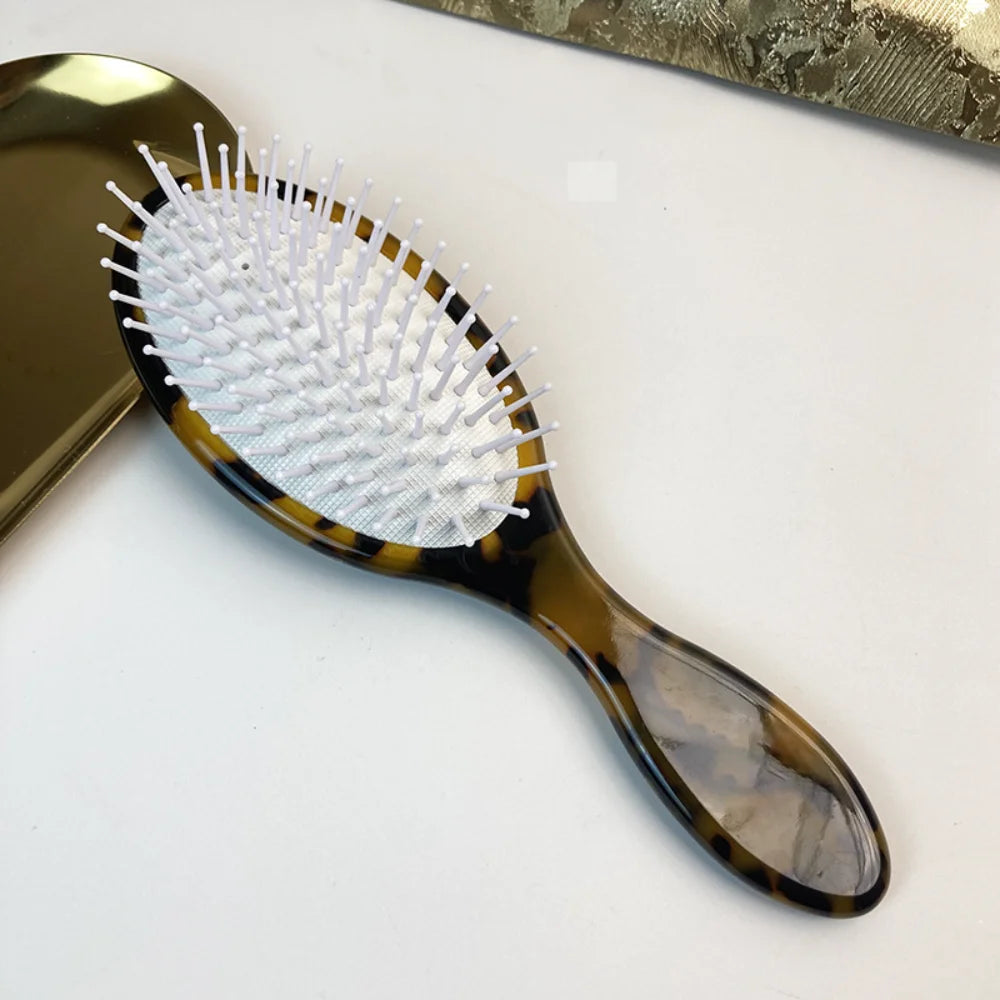 Oval Air Cushion Hair Brush – Boar Bristle Scalp Massage Comb