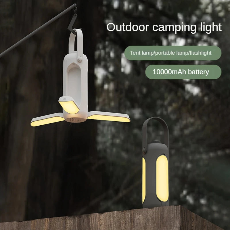 Portable Folding Camping Light LED Flashlight Camping Light With Mobile Power USB Rechargeable Emergency Tent Lights Oasis Select