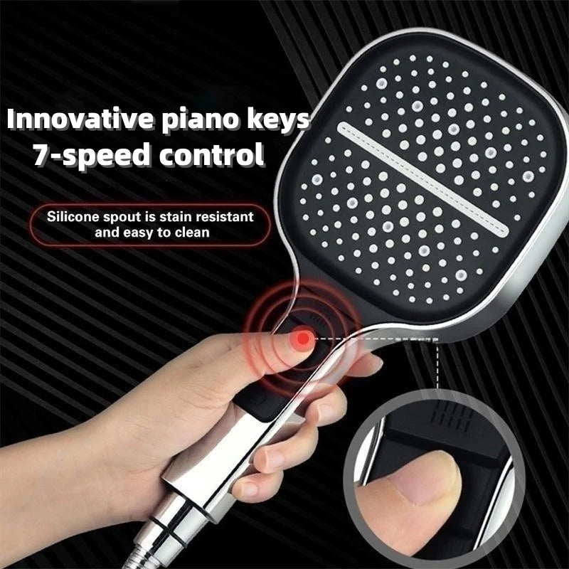 Large Shower Head 7 Modes Adjustable Shower Head Bathroom High-pressure Water-saving Shower Mixer Nozzles Bathroom Accessories Oasis Select