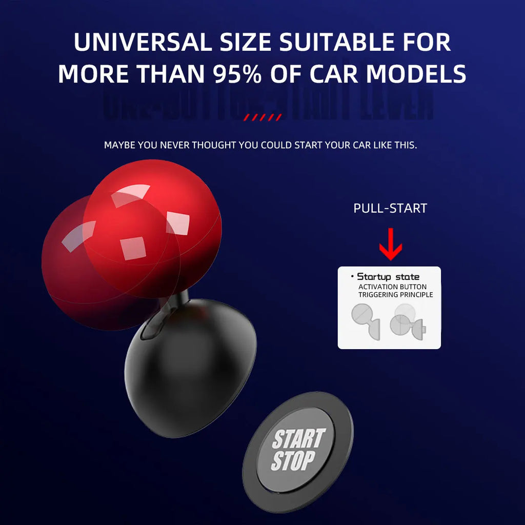 Lucky Number Billiard Ball Car Start Button Cover | DIY Decor