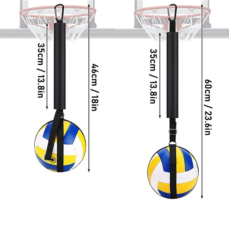 Adjustable Volleyball Spiking Training Belt Solo Serve Practice Equipment Bouncing Rebound Rope for Indoor & Beach Volleyball Oasis Select