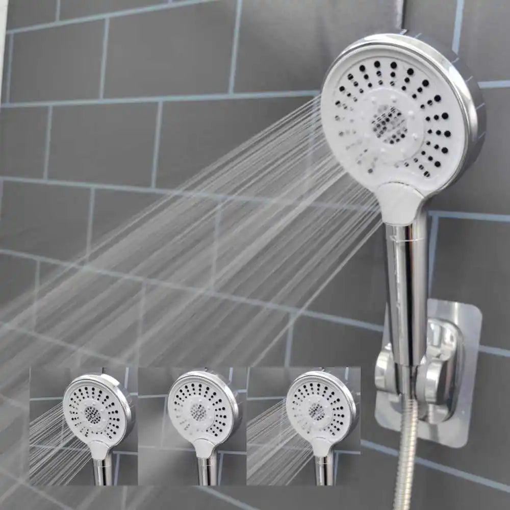 New Excellent Super Boost Black 3 Modes SPA Shower Head Water Saving Rainfall Anion Filter Big Flow Shower Bathroom Accessories Oasis Select Sliver Shower