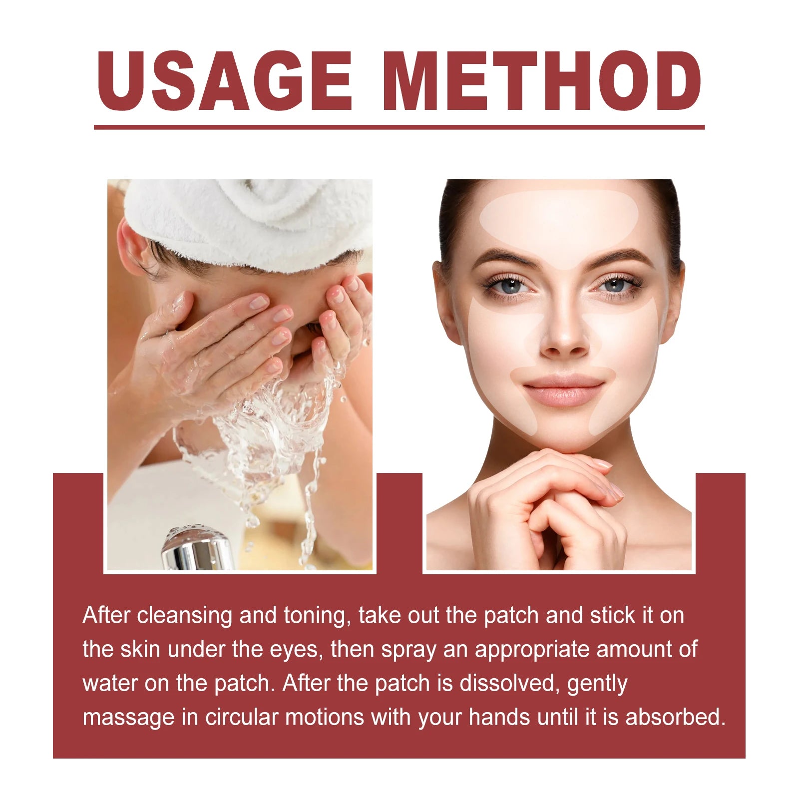 Collagen Membrane Set Paper Soluble Facial Mask Cheek Sticker Forehead Patch Fade Smile Lines Patches Tightening Skin Care Oasis Select