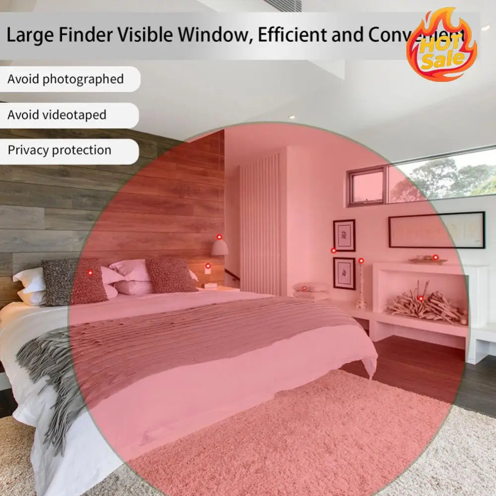 Infrared Light Cam Detector 4 Modes Portable RF Signal Scanner Bug Detector Car GPS Tracker Detector for Home Bathroom Oasis Select