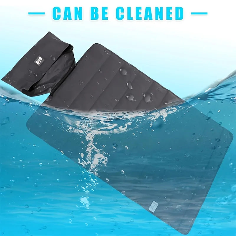 Foldable Pet Mat 100x70cm Portable Cat Dog Sleeping Pad with Storage Bag for Indoor Outdoor Camping Travel All Season Use Oasis Select