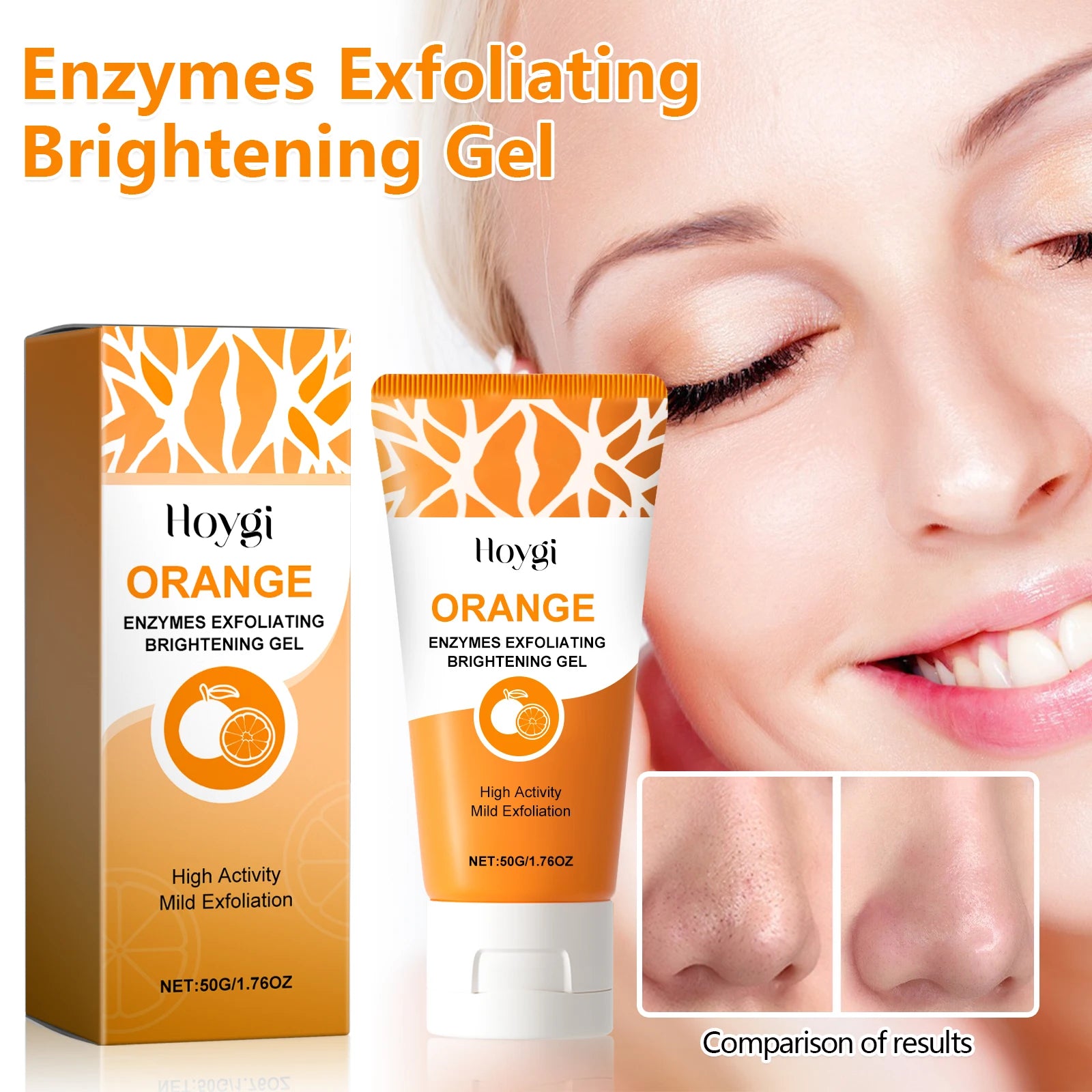 Enzymes Exfoliating Brightening Gel Salicylic Acid Blackhead Dead Skin Remover Cleansing Shrink Pores Brightening Delicate Skin Oasis Select