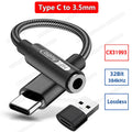 USB Type C to 3.5mm Earphone Adapter ALC5686 CX31993 HiFi DAC USB C To 3.5mm Jack Headphone Audio AUX Cable For Xiaomi Huawei Oasis Select CX31993