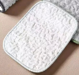 Microfiber Double-Side Dishcloth – Reusable Non-Stick Washcloth