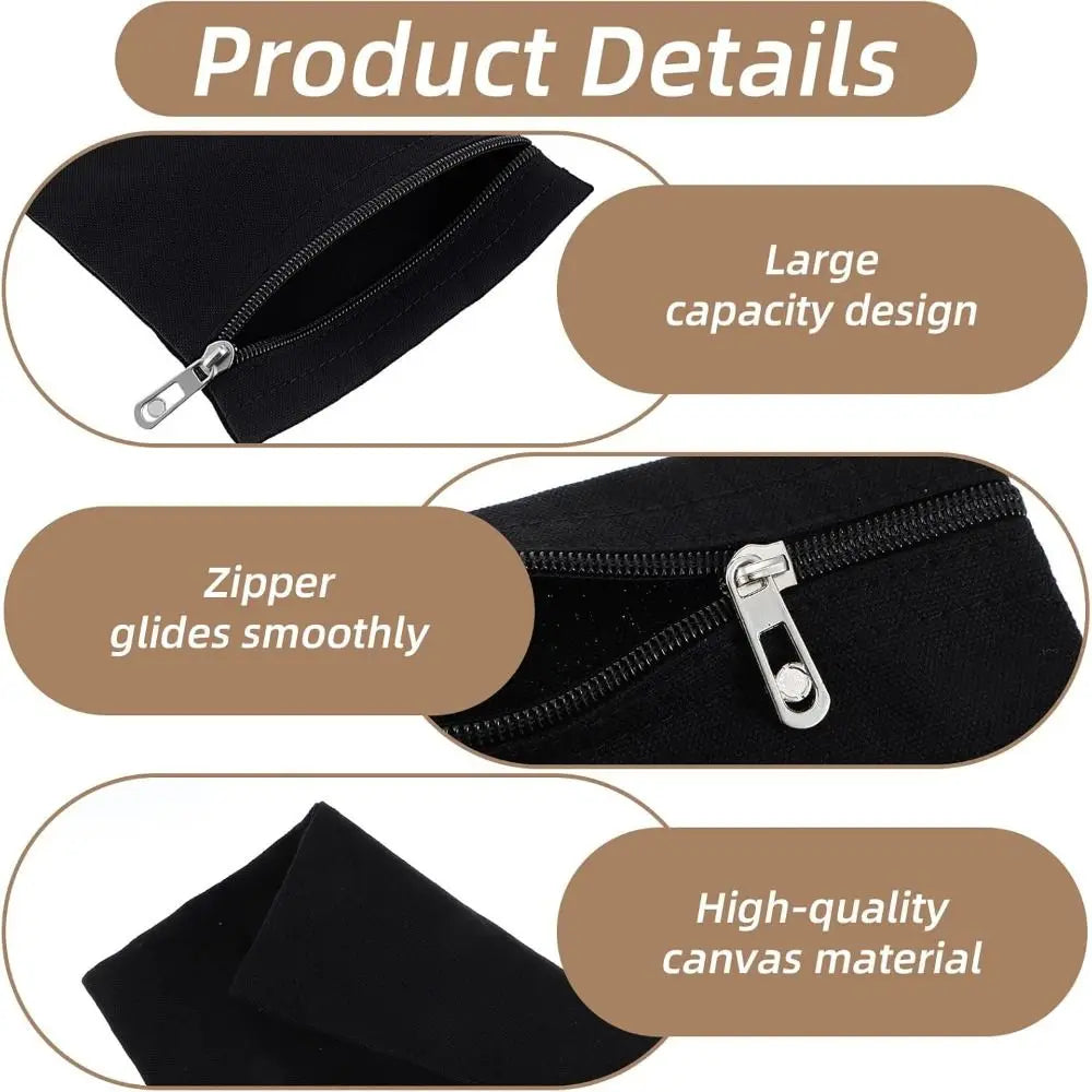 Sew-In Hidden Zipper Pocket | Polyester Travel Security Pouch