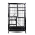 4-Tier Collapsible Cat Kennel with Wheels | Large Metal Crate Cat Kennel & Crate Oasis Select United States