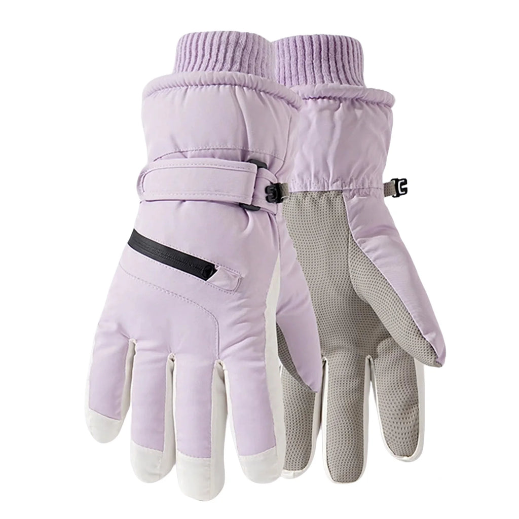 Unisex Thermal Ski Gloves | Fleece-Lined Touchscreen Winter Gloves