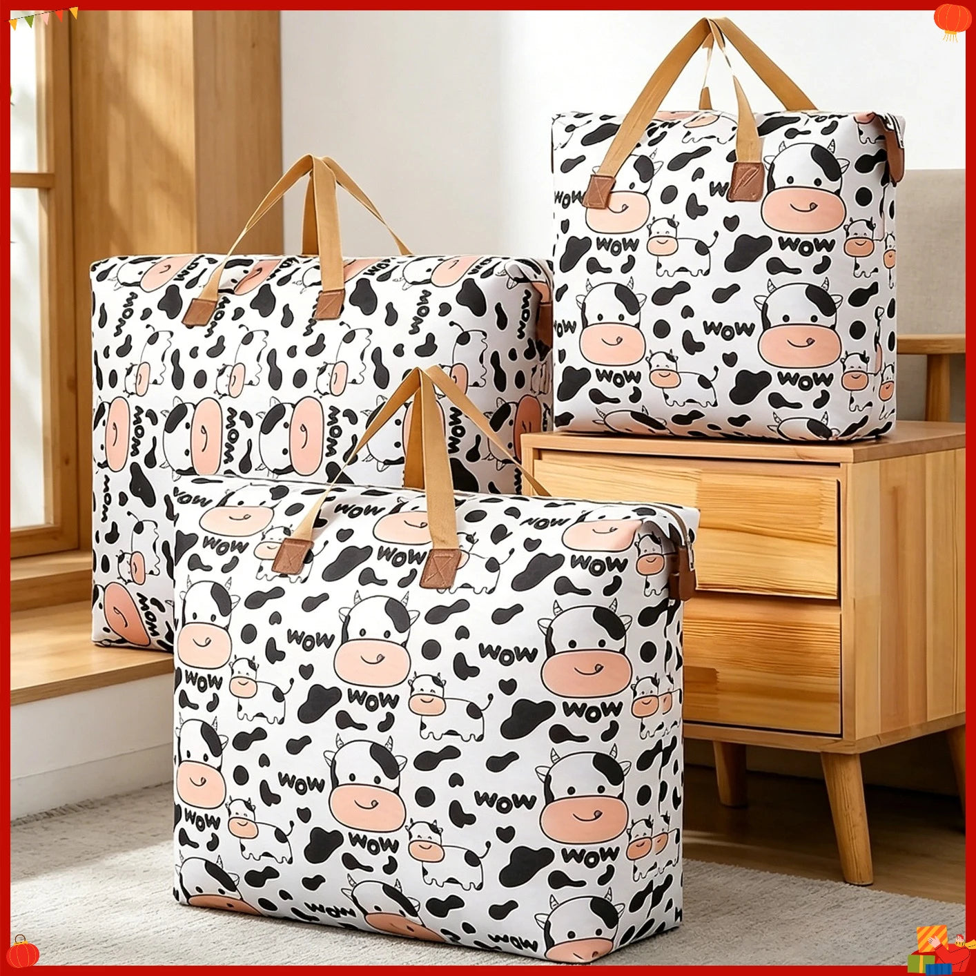 1PC large capacity clothing storage bag Blanket quilt storage bag Foldable clothing organizer bag Portable bag replacement Oasis Select