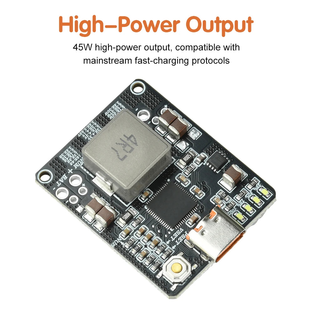 IP2369 2-6S PD 45W Bidirectional Charge and Discharge Module Boost-Buck Converter Fast Charging Board Type C port Oasis Select