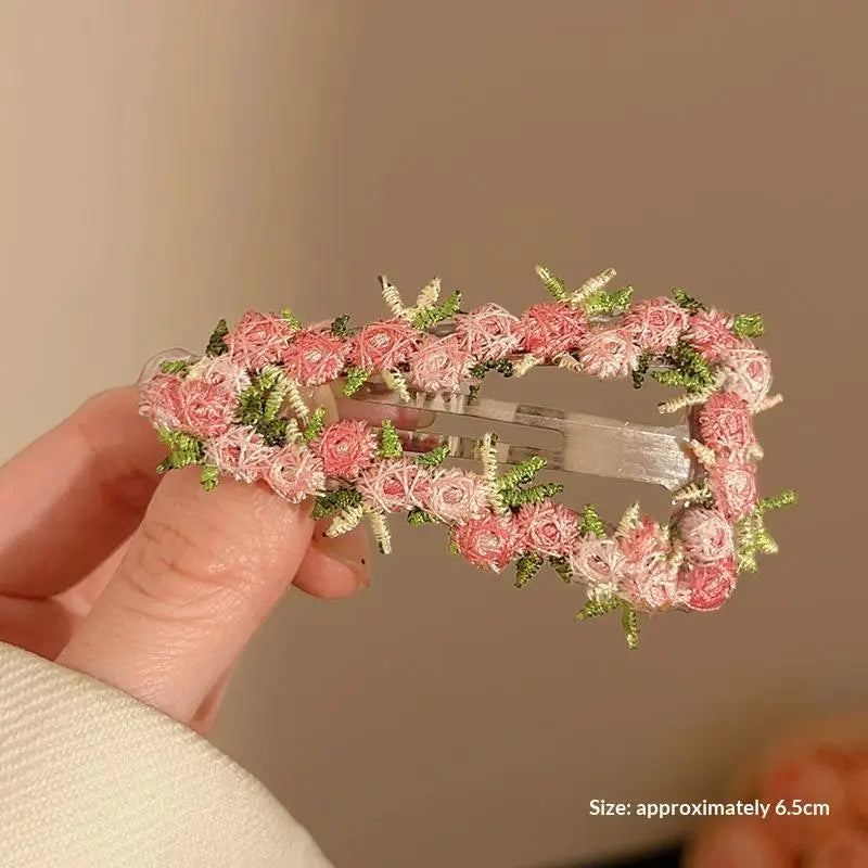 Pink Flower Star Heart Geometric Hair Clip for Women & Girls Hair Clip Oasis Select 03