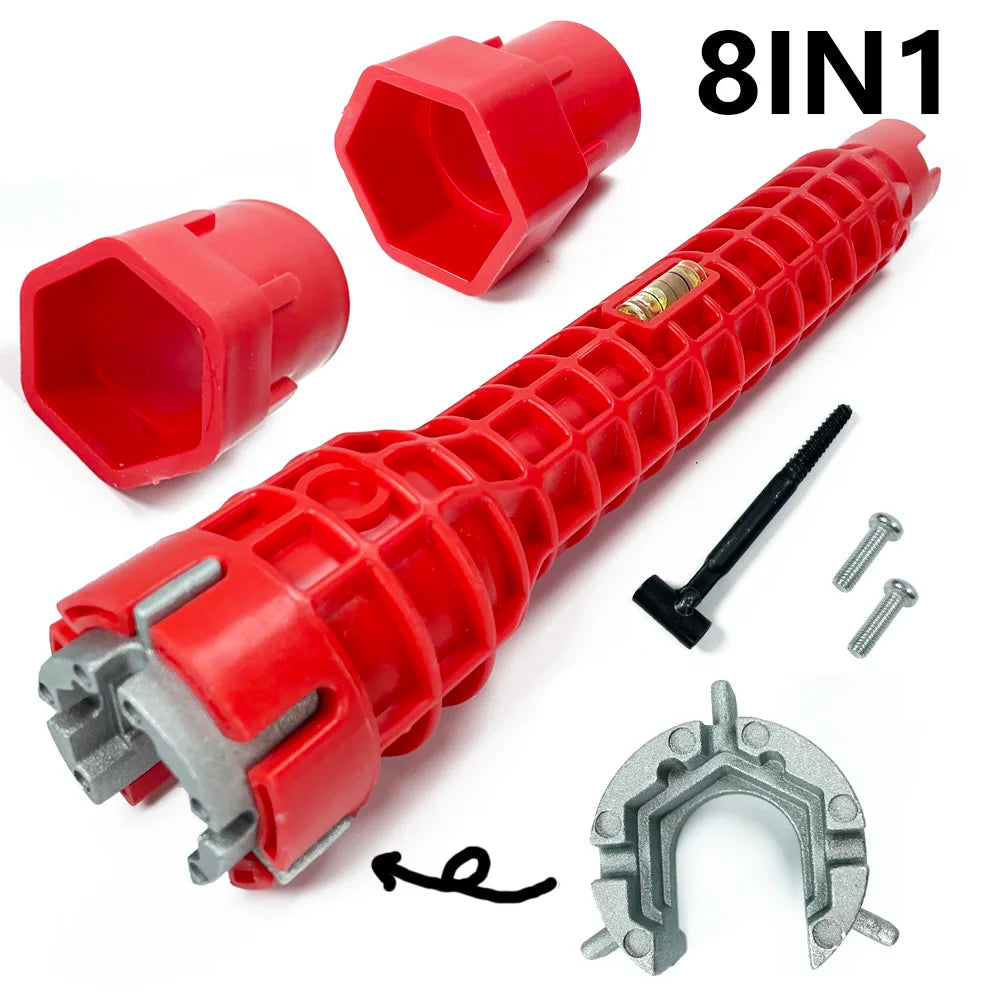 SLADE 5-in-1 Sink Faucet Wrench – Plumbing Repair Tool Plumbing Wrench Tool Oasis Select B