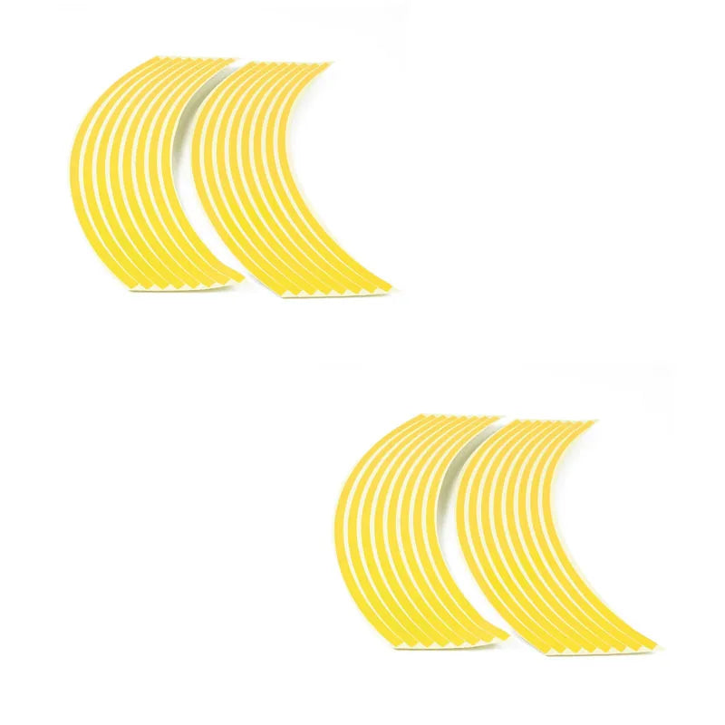 1 2 Motorcycle Wheel Sticker 18 Reflective Rim Stripe Tape Car
