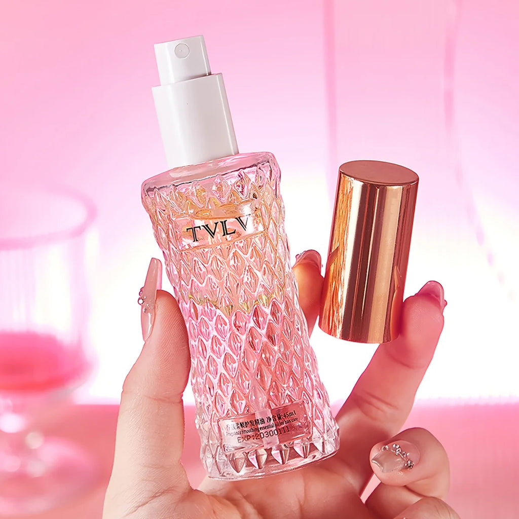 Romantic Fragrance Hair Care Essential Oil Spray, Fragrance Hair Conditioner, Smoothing Hair Oil Anti-Frizz, Moisturizing and Nourishing, Heat Protection, Long-Lasting Fragrance, Refreshing and Easily Absorbed Hair Care Spray Oasis Select