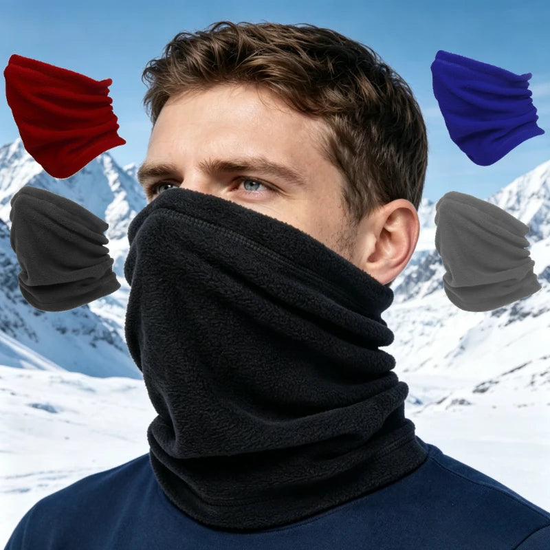 Outdoor Thickened Windproof Fleece Warm Scarf Multi-functional Sports Face Towel Bicycle Motorcycle Riding Mask Oasis Select