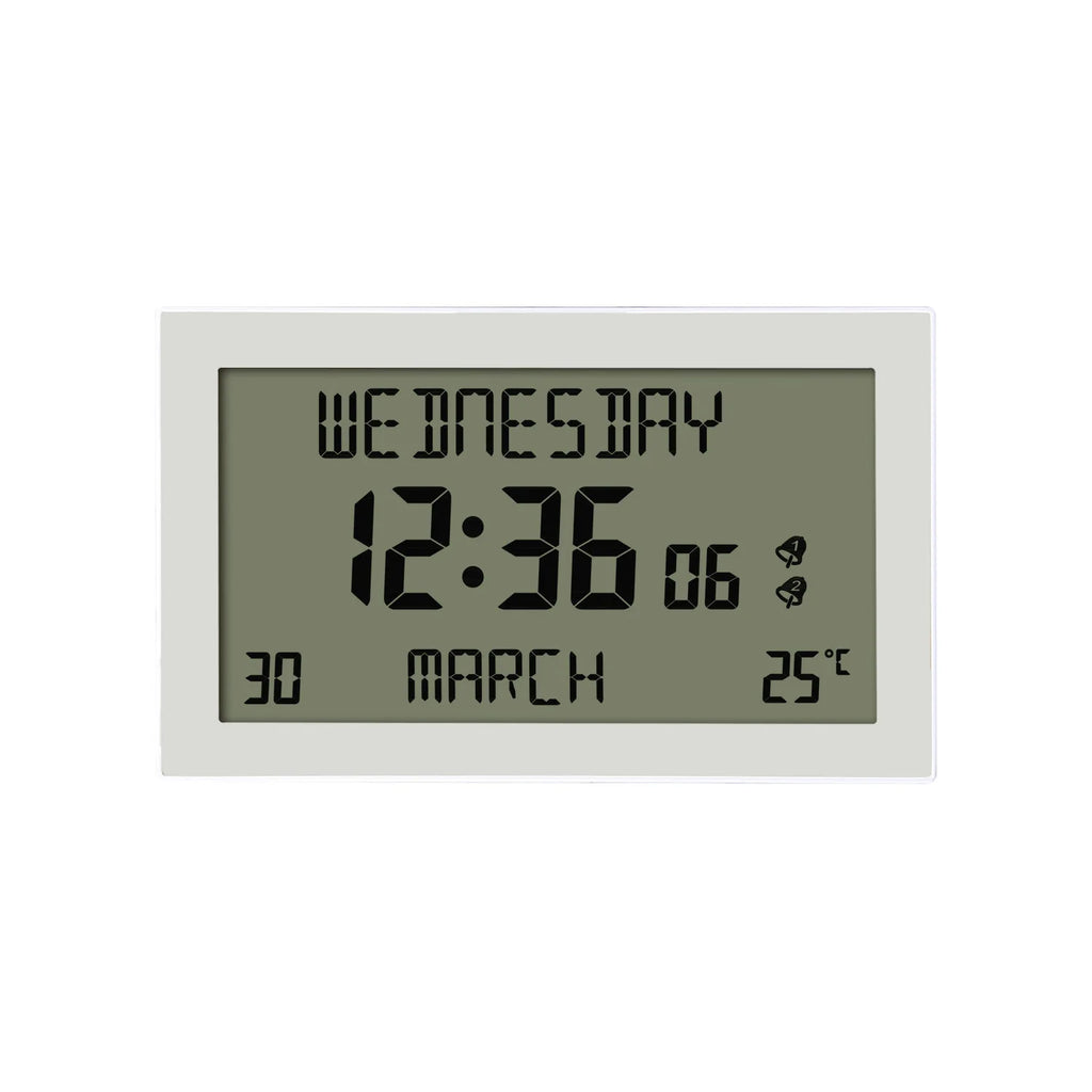 LCD Digital Alarm Clock – Time, Date & Temp | Desk & Travel