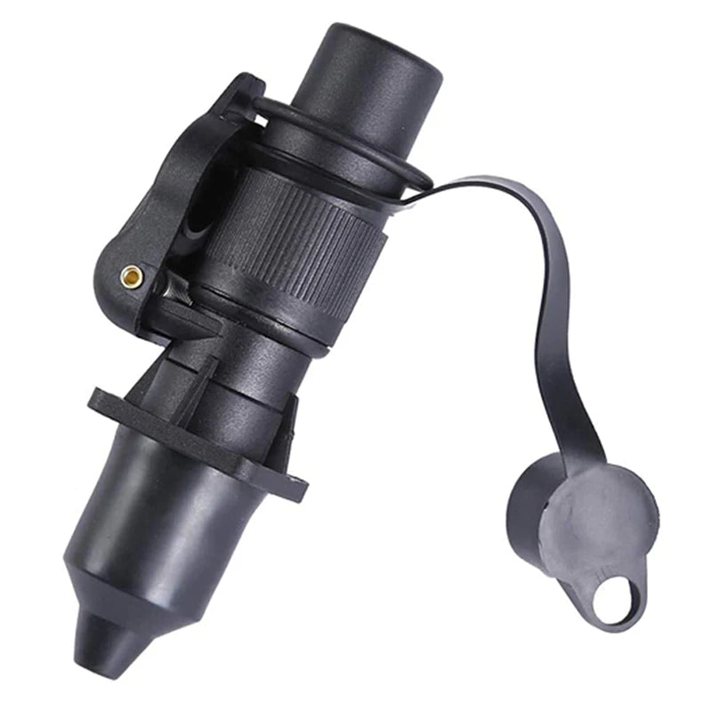 3 Pin Trailer Socket Connectors Round 3 Pole Plug-in Trailer Tractor Plug for Electrical Caravan Truck 12V Oasis Select