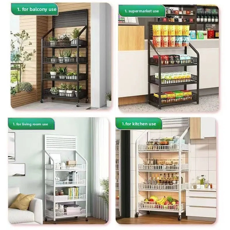Multi-layer removable supermarket snack shelves cart convenience store checkout page home storage shelves Oasis Select