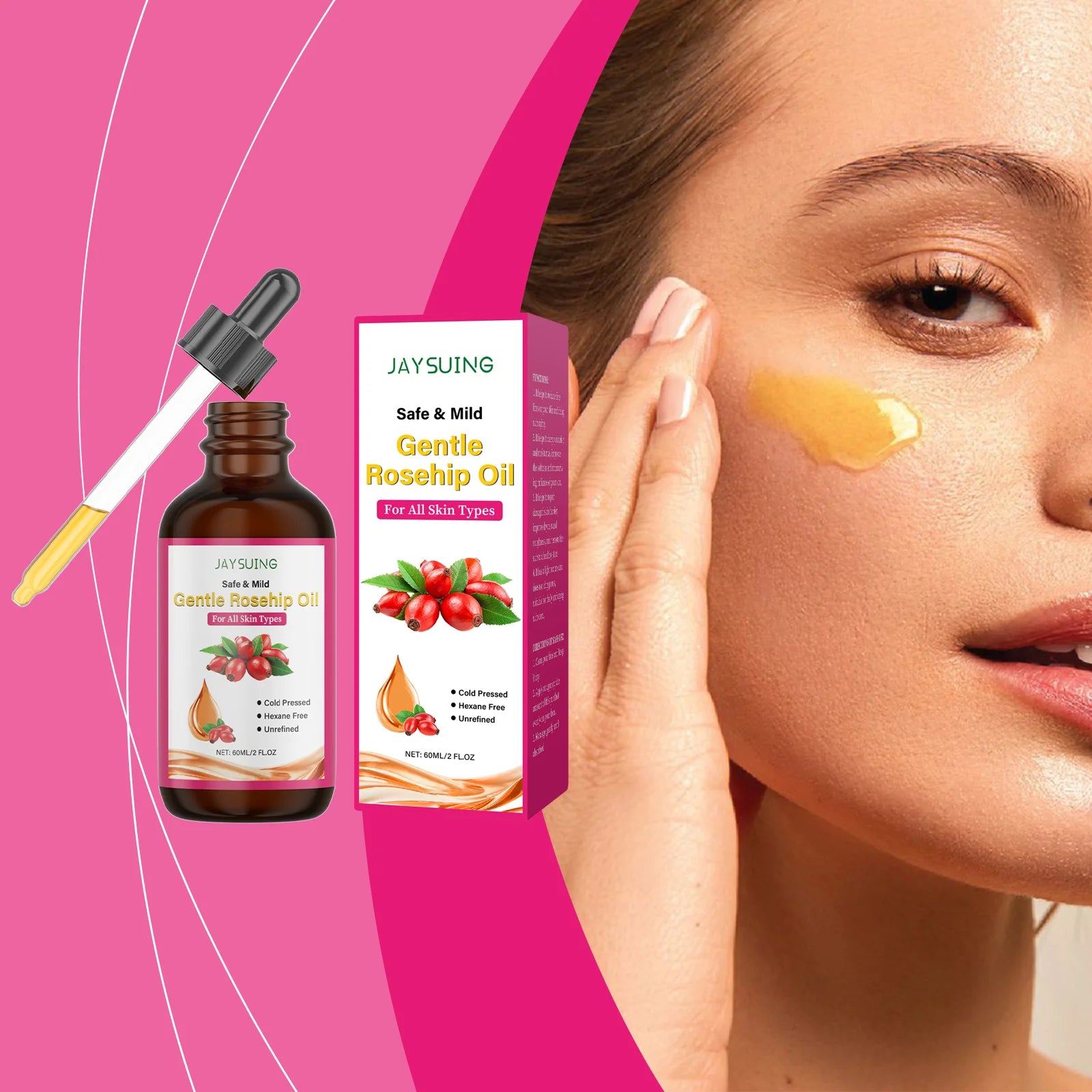 Rosehip Facial Oil – Anti-Aging, Moisturizing Essence 60ml Rosehip Facial Oil Oasis Select