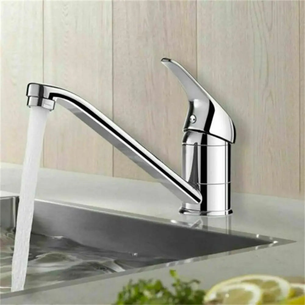 Single Lever Chrome Kitchen Mixer Tap – 360° Swivel Spout
