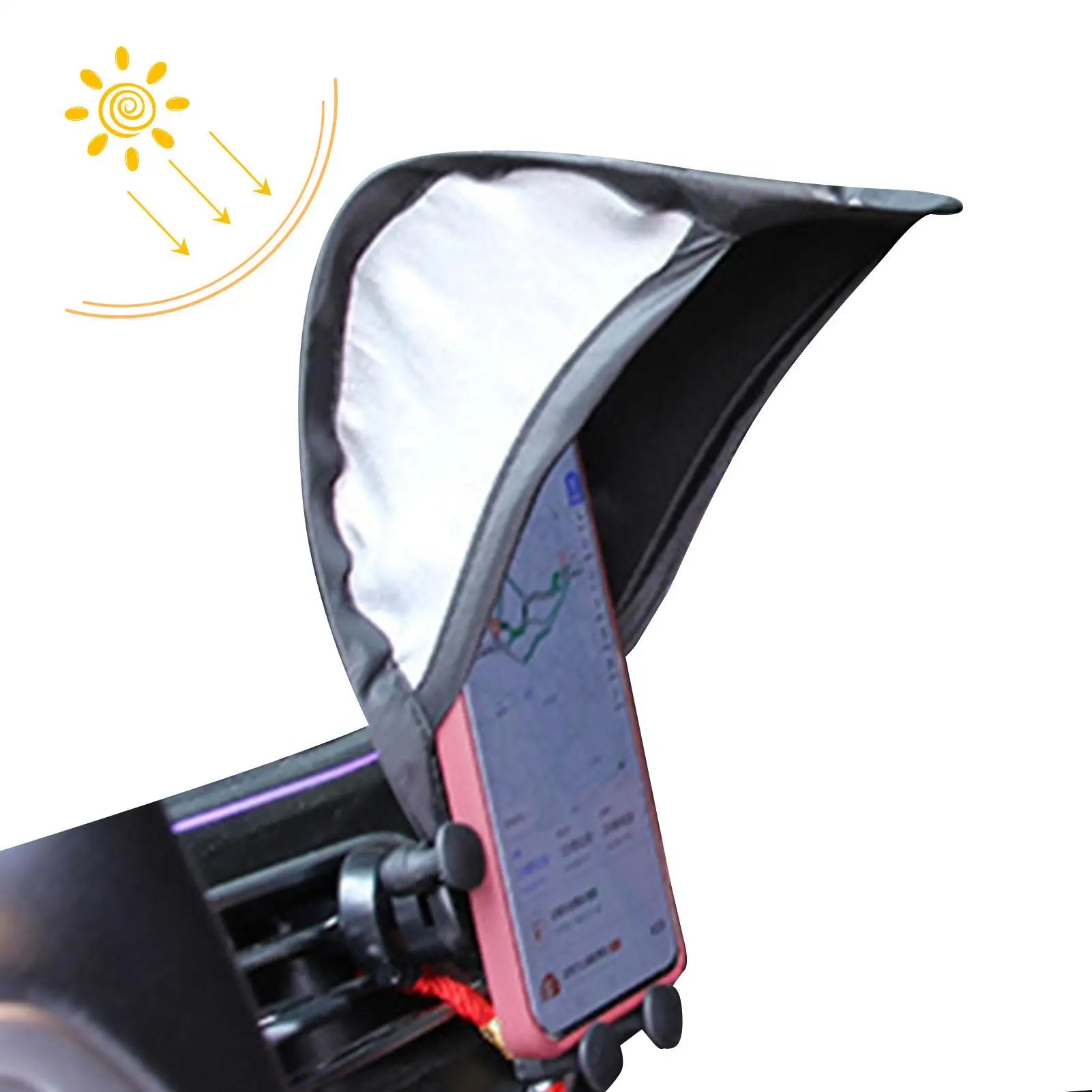 Phone Umbrella For Sun Sun Shield For Cell Phones Glare Blocking Phone Stand Mobile Phone Holder Sun Shield For Motorcycle Bike Oasis Select