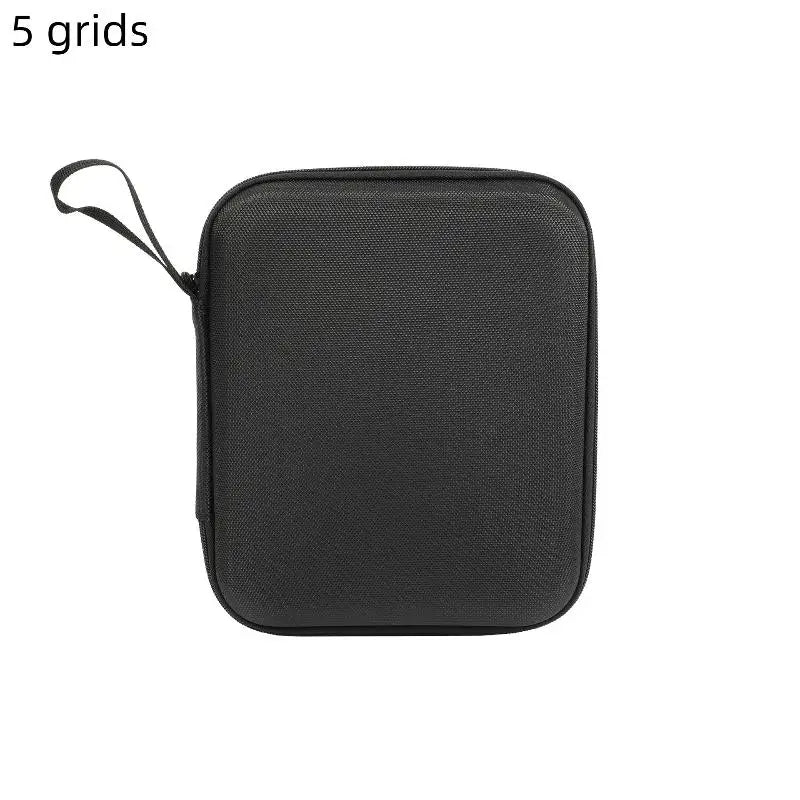 4–8 Grid Eyeglasses & Sunglasses Travel Organizer Case | Black