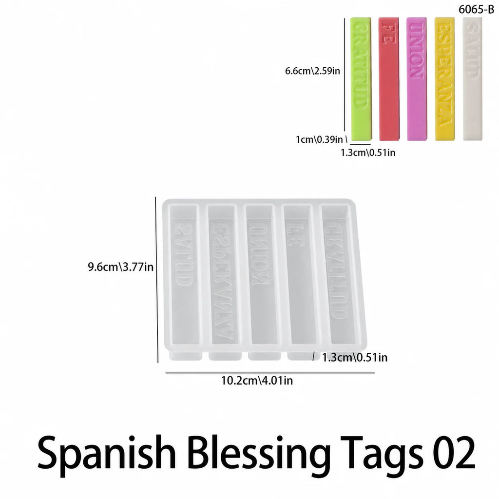 Spanish Blessing Mold Versatile Silicone Mold Candle Mold Handmade For Handmade Art Courses Home Blessing Gifting Oasis Select White 02