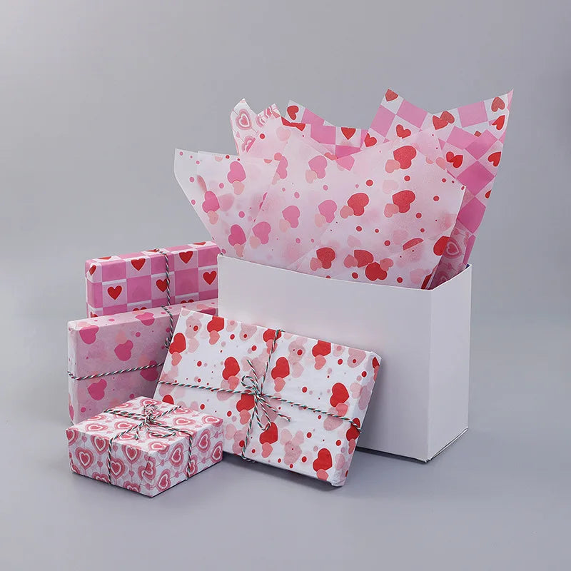 Valentine's Day Love Printing Snow Pear Paper 50X35CM Paper Flowers Gift Wrapping Paper Oasis Select