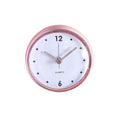 Waterproof And Anti-Fog Design Sucker Wall Clock Plastics 75x75mm Silent Quartz Clocks Sucker Wall Clock For Kitchen Bathroom Oasis Select Pink China Mainland