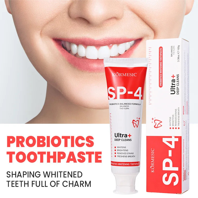 SP-4 Probiotic Brightening Toothpaste | Amino Acid Fresh Breath 100g