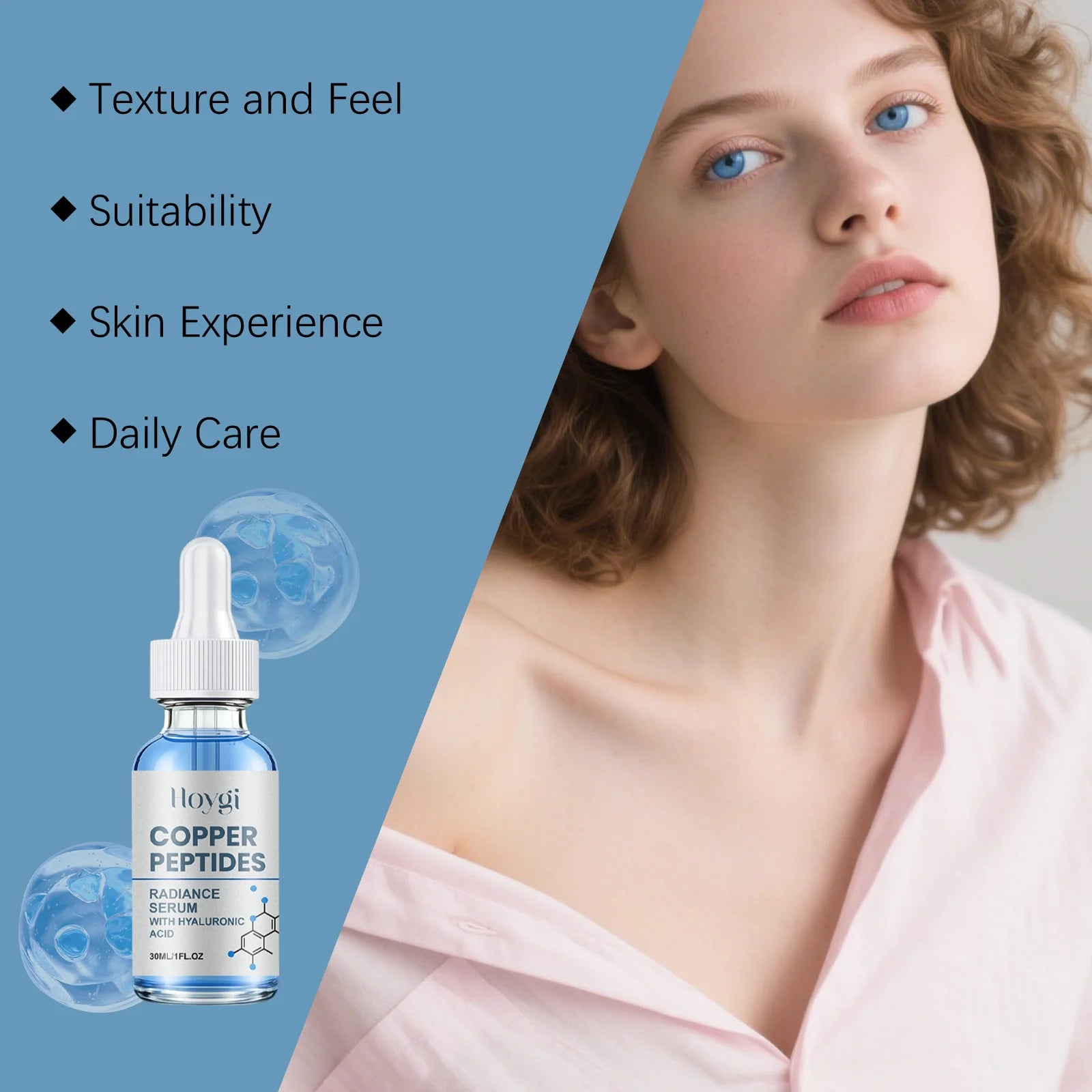 Hoygi Copper Peptide Face Serum – Hydrating & Moisturizing