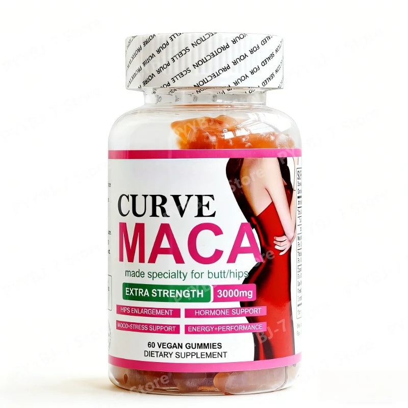 Vegan Maca Gummies – Plant Extract Energy Support, 60 Count Herbal Supplement Gummies Oasis Select 1bottle 60pieces