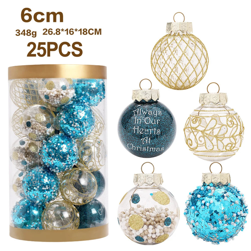 Pendant Christmas Ball Outdoor Indoor Living Room Festive Atmosphere For Holiday Wedding Ornaments Tree High Quality Oasis Select Blue Gold China Mainland