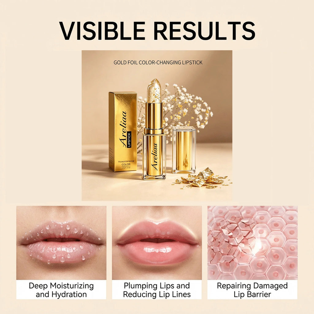 Gold Foil pH Color Changing Lip Balm | Moisturizing Lip Gloss Color Changing Lip Balm Oasis Select