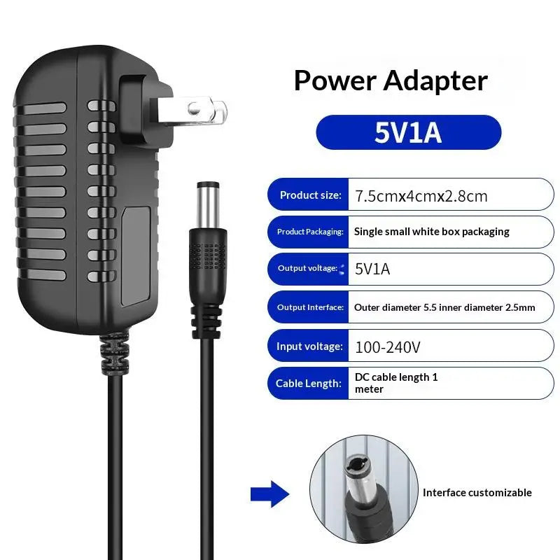 DC 12V 3A Power Adapter AC 100-240V Input Supply Charger Universal Switching Adapter Converter Plug For CCTV Camera DVR NVR LED Oasis Select 5V1A