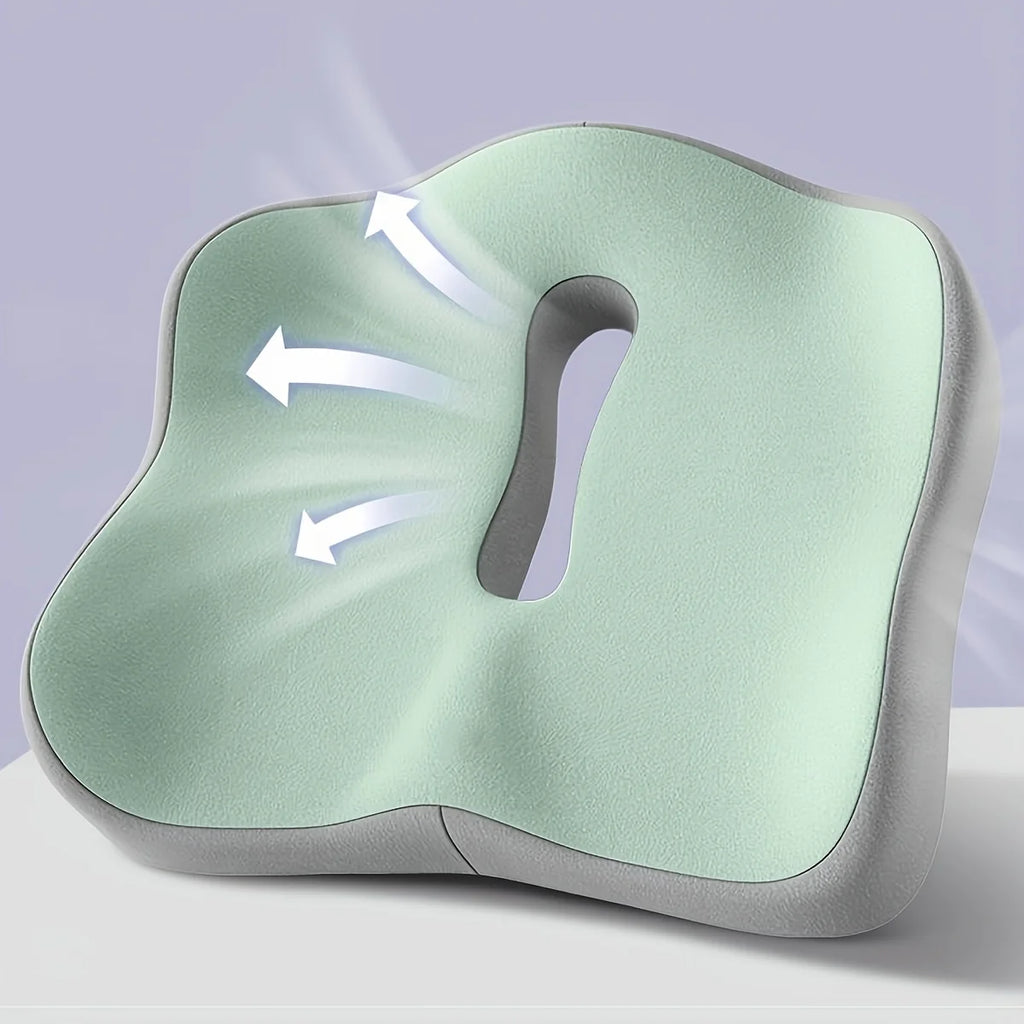 Memory Foam Car Seat Cushion Lumbar Support Pillow Soft Elastic Office Chair Pad Seat Cushion Suit for Desk Office Use Oasis Select