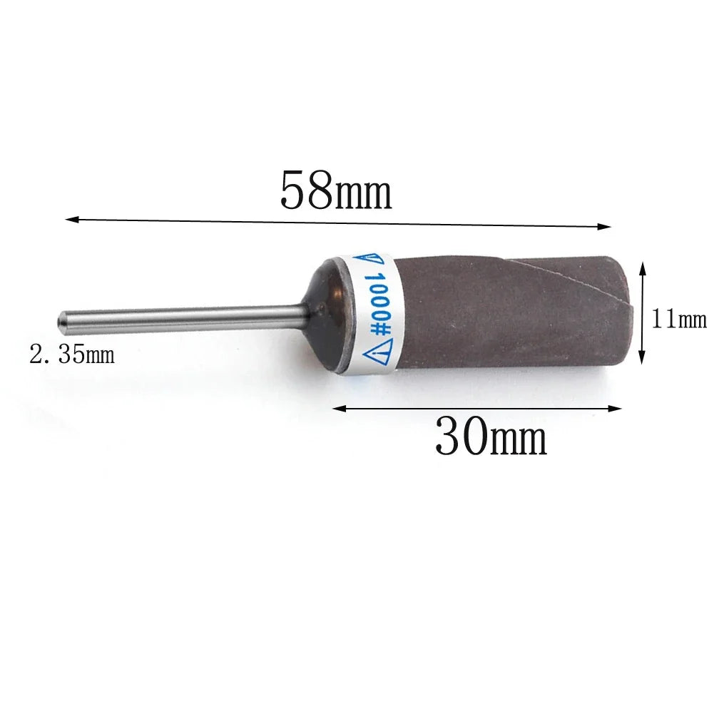 5pcs Sandpaper Stick Grinding Head P800-P2000 Sanding Paper Rod Grinding Head For Mirror Polishing Metal Wood Jwellery Oasis Select