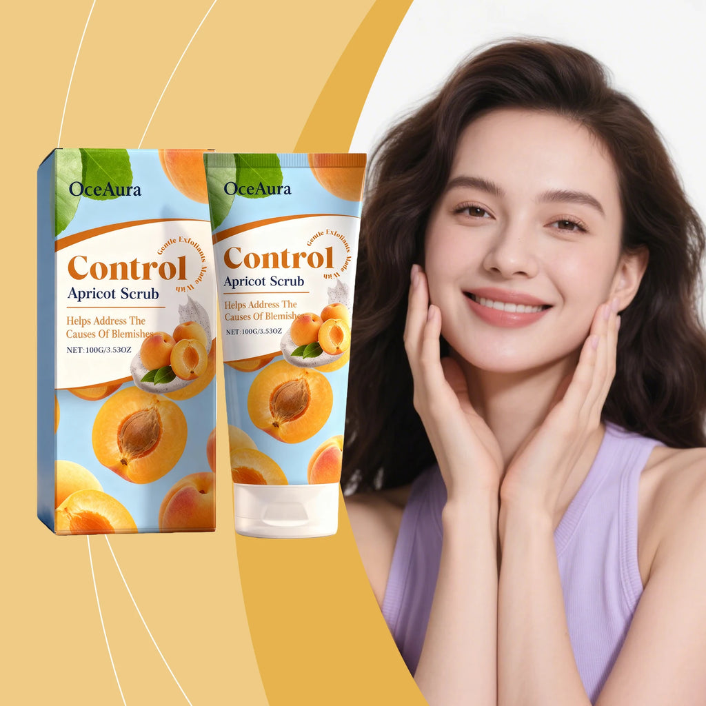 Exfoliating Apricot Facial Scrub Improves Skin Smoothness Evens Skin Tone Cleanses Pores Removes Dead Skin Refreshes Moisturizes Oasis Select 2boxed