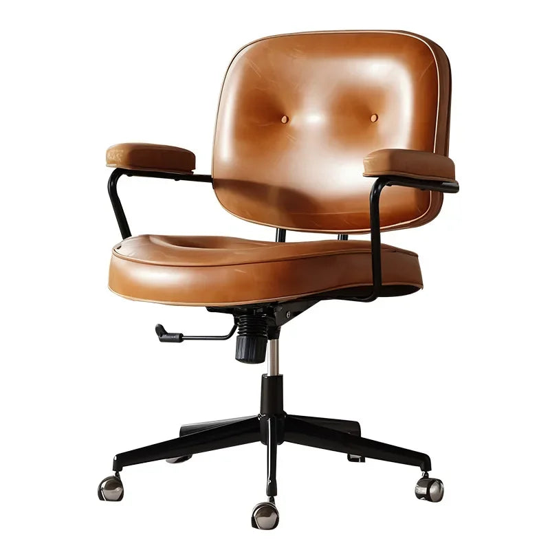 Chair backrest home computer chair study desk chair bedroom rotating seat leather office chair Oasis Select