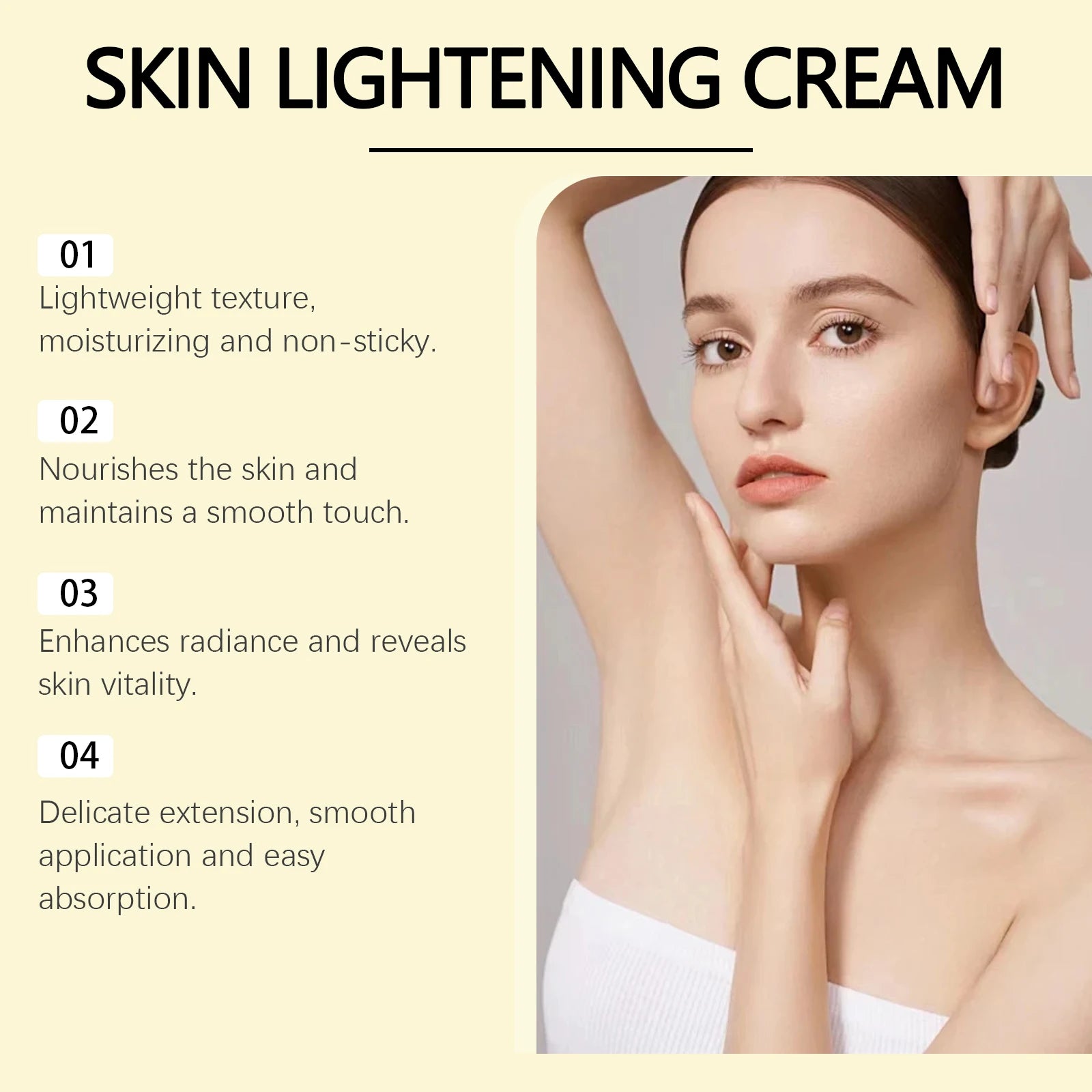 Lemon Brightening Body Lotion Gently Moisturizes Dry Skin Even Skin Tone Whitening Nourishing Lightening Body Cream Oasis Select