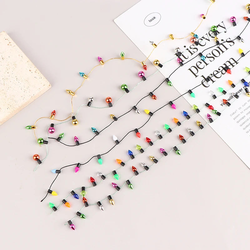 One Or 2pcs 1m Dollhouse String Lights Mini Furniture Accessories Fake Lights String Christmas Party Decoration Oasis Select