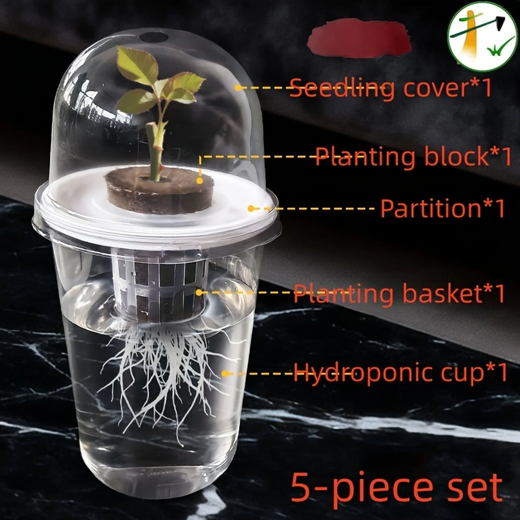 1pc Visible Clear Plants Germination Cup Hydroponic Seed Planter Pots Reusable Durable Seed Starter Tray Plastic View Cups Oasis Select