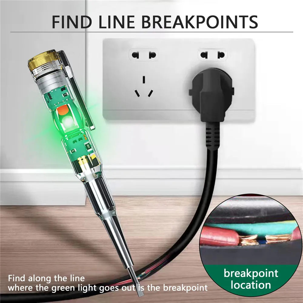 Intelligent Voltage Tester Pen AC Non-contact Induction Test Pencil Voltmeter Power Detector Electrical Screwdriver Indicator Oasis Select
