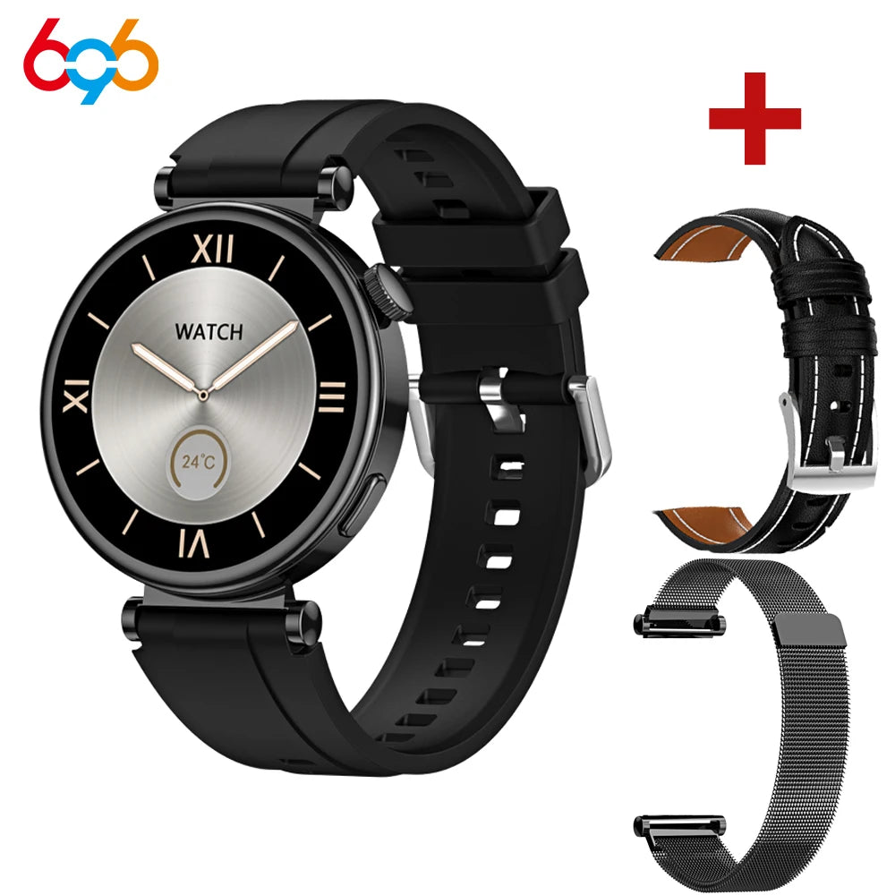 Fashion Women 1.3" AMOLED Screen Smart Watch IP68 Waterproof Sports Fitness Blue Tooth Call Smartwatch Lady NFC Music Heart Rate Oasis Select BKBKS A BKM