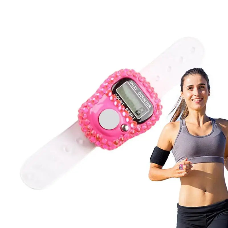 Finger Counter Clicker LCD Digital Display Finger Counter Resettable Lap Record Ring Manual Knitting Row Tally Ring For Golfer Oasis Select
